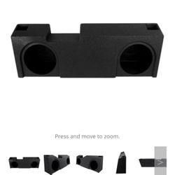 SPL Boxes Dual 12" Vented Enclosure GM / Chevy Crew Cab 2019-Current, Up-Firing, Bedliner Finish