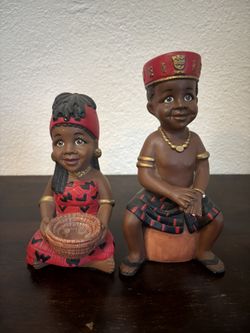 vintage african american figurines