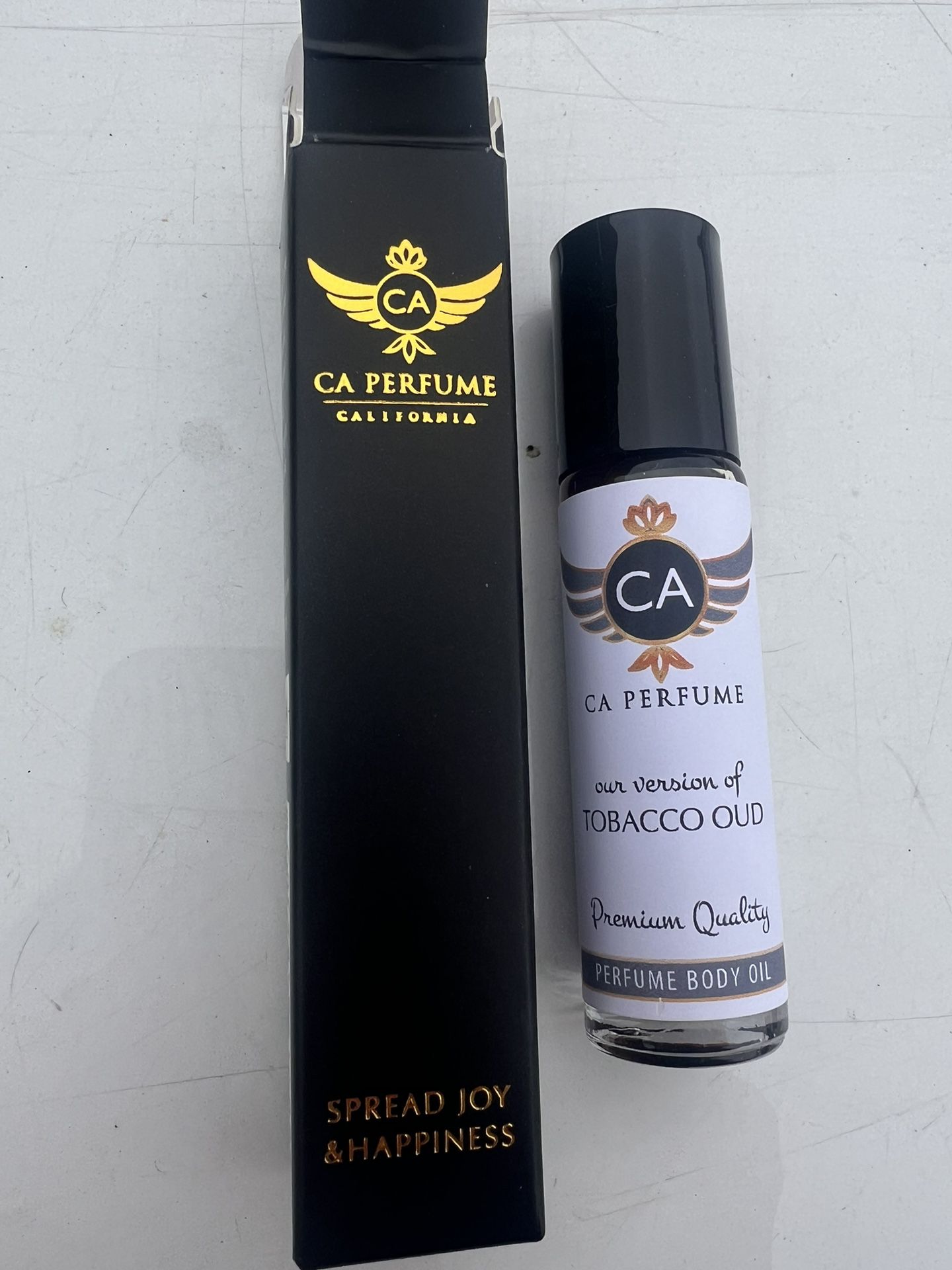 CA Perfume Club Impression of T Ford Tobacco Oud For Women & Men Replica Body Oil Dupes Concentrated Fragrance Clone Alcohol-Free Cologne 0.3 Fl Oz/10
