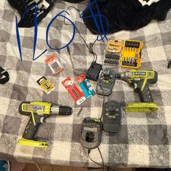 Drill Set With Tools 