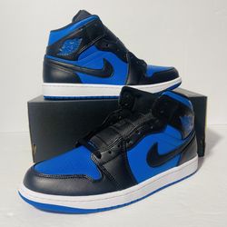 Men’s Size 9.5 & 10.5 Air Jordan 1 Mid Royal Blue