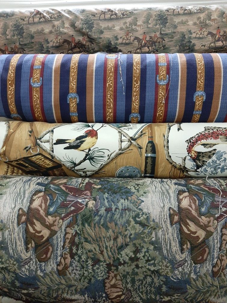 Fabric. Drapery upholstery