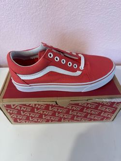 Vans Old Skool Red and White Sneakers US men size 4, women 5.5