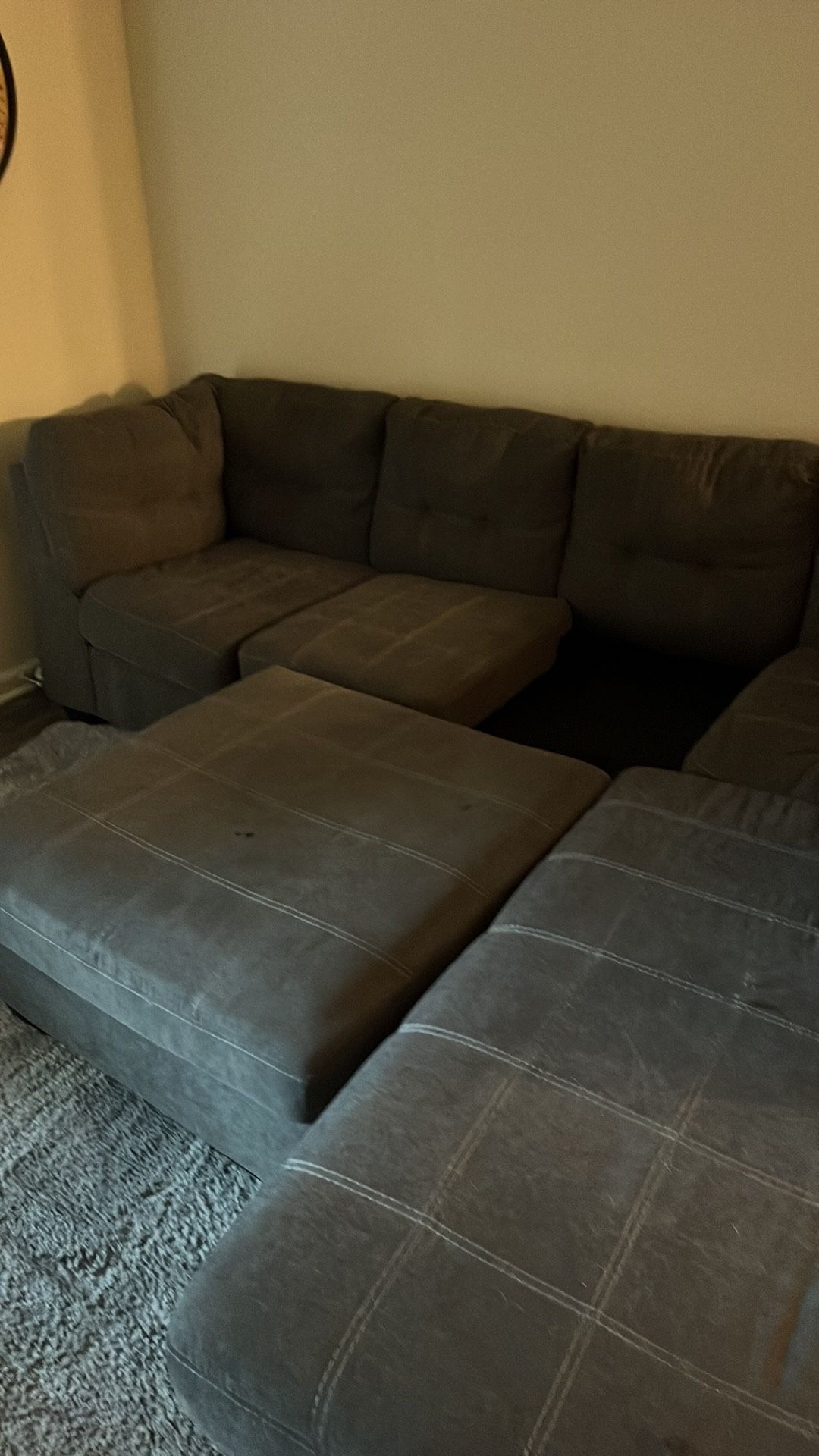 Grey Sectional Couch 