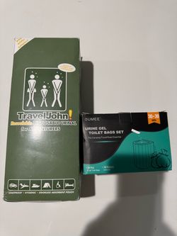 New travel John adventurer and oumee toilet urine poop bags