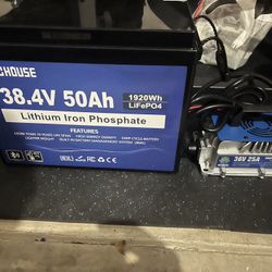 New 36v Lithium Golf Cart Battery