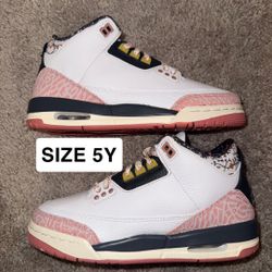 Jordan 3 Retro Size 5Y “Vintage Floral” NEW B-GRADE