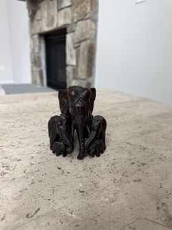 Hand-Carved Yak Bone Elephant Figurine 