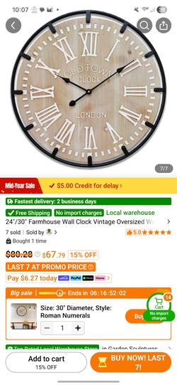 BRAND NEW Farmhouse clock