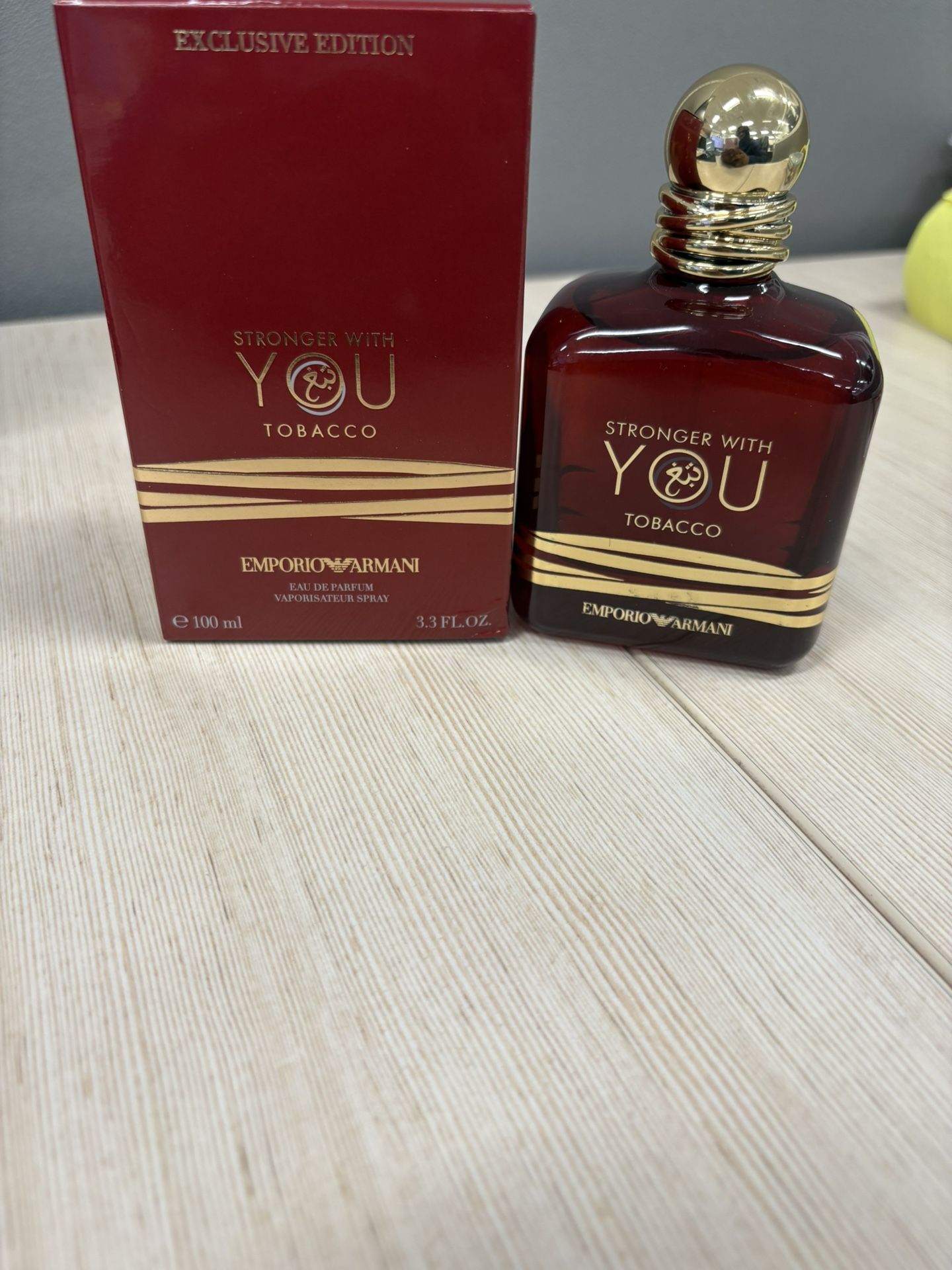 Emporio Armani Stronger with You Tobacco 3.4oz 100ml Exclusive Edition Spray