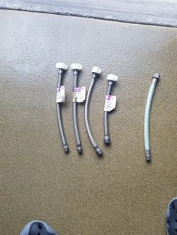 New Toilet Supply Lines 2- 3/8 Compression & 2 - 1/2 Inch Compression