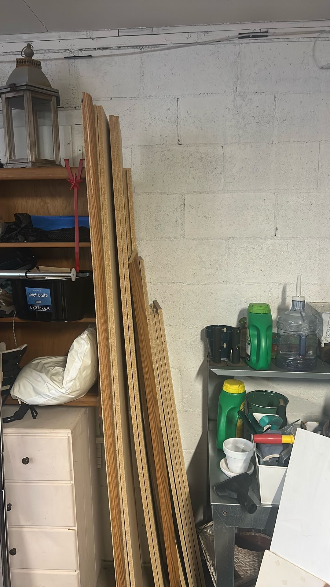 Disassembled Platform Frame For Queen Size Bed 