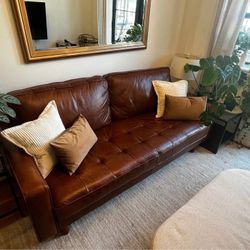 Modern Leather Sofa , Loveseat, No Credit Required🍁