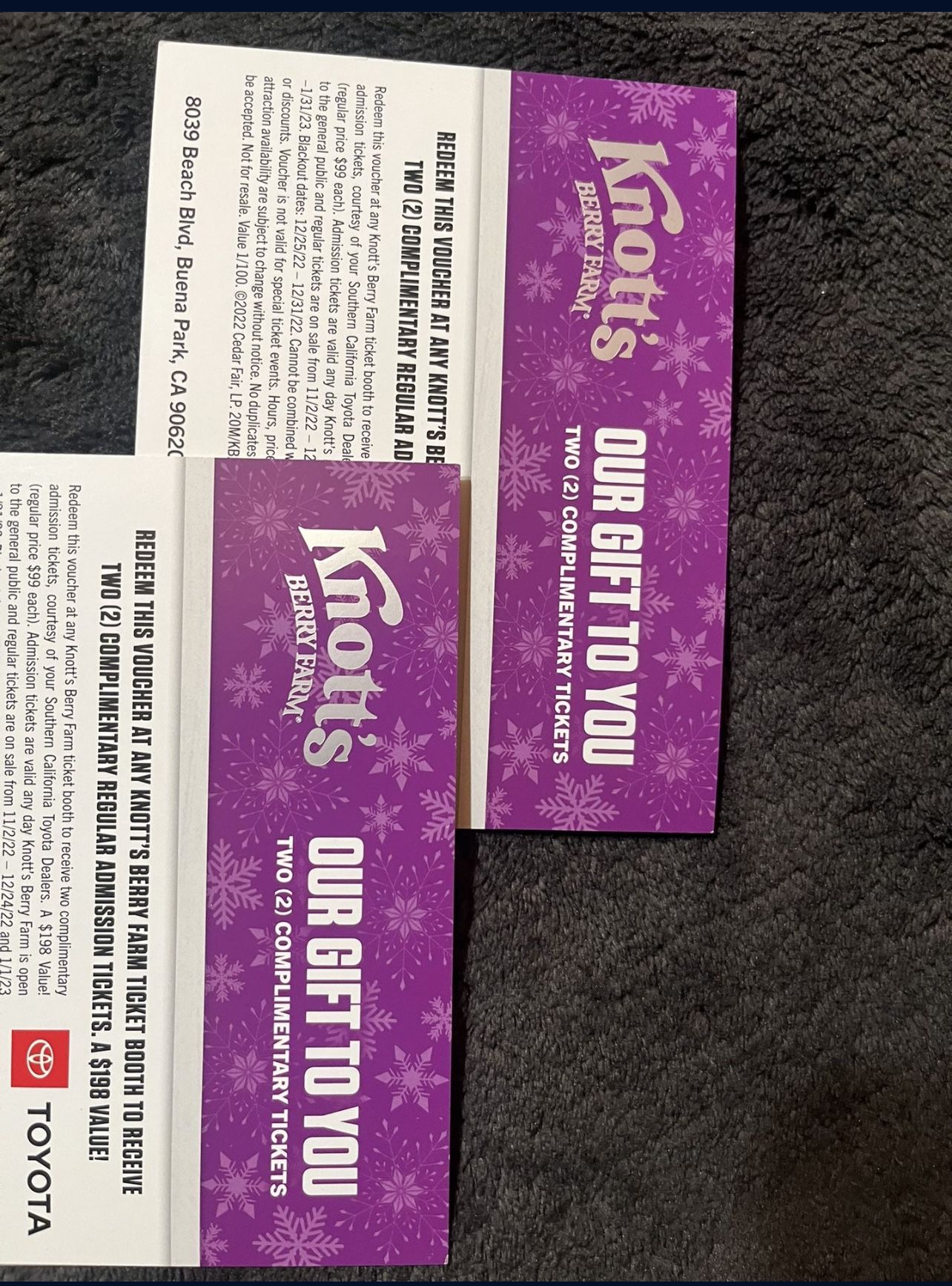 Knotts Tickets 