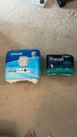 ATTENDS UNDERWEAR & PREVAIL PADS