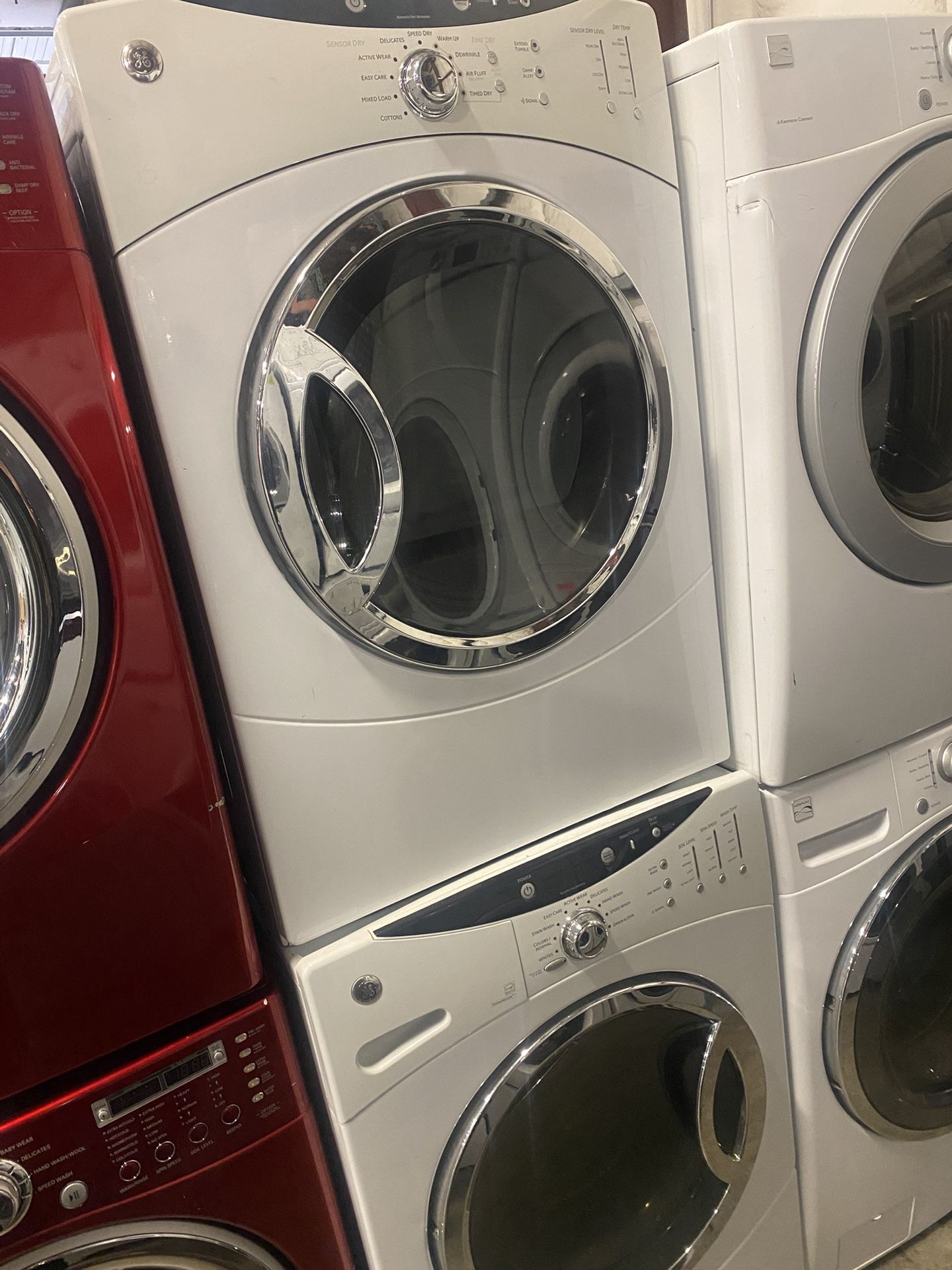 GE WASHER AND DRYER SET SETS* ELECTRIC XL FREE WARRANTY, DELIVERY, etc.