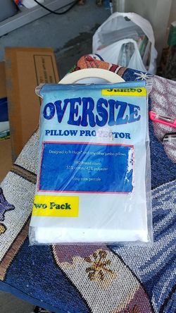 Jumbo oversize pillow protector 2 pack