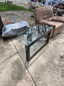 Glass TV stand