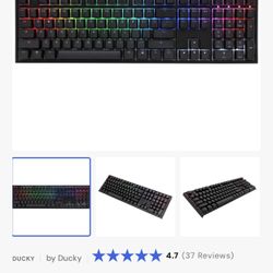 Ducky One 2 RGB LED Double Shot PBT Mechanical Keyboard