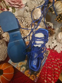 Blue Robe Sandals size 8
