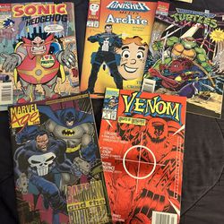 Comic Books Sonic Archie Marvel Venom Turtles 
