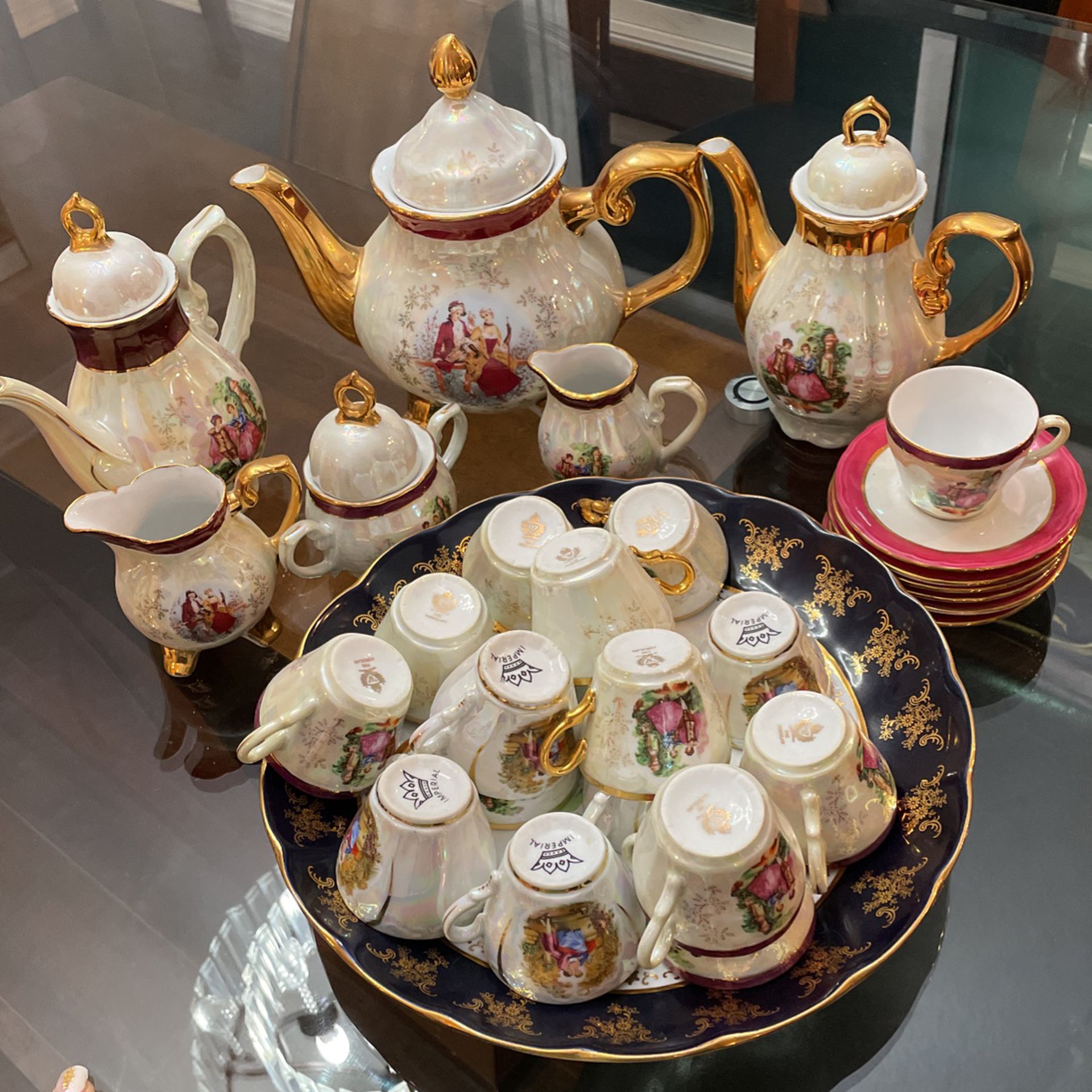 Russian Tea Set For 12 People antique