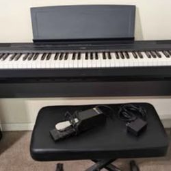 Yamaha Digital Piano P-115 with stand, pedals, & bench