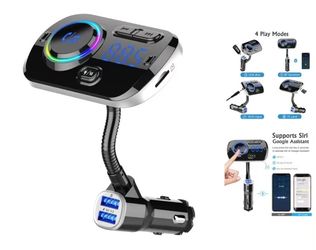 Bluetooth 5.0 Multi-function Car Colorful Lamp Bluetooth MP3 Player Quick Charge