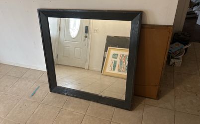 Large 42w x 40h Framed Mirror Gently used