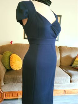 LONDON TIMES NAVY DRESS SZ 8