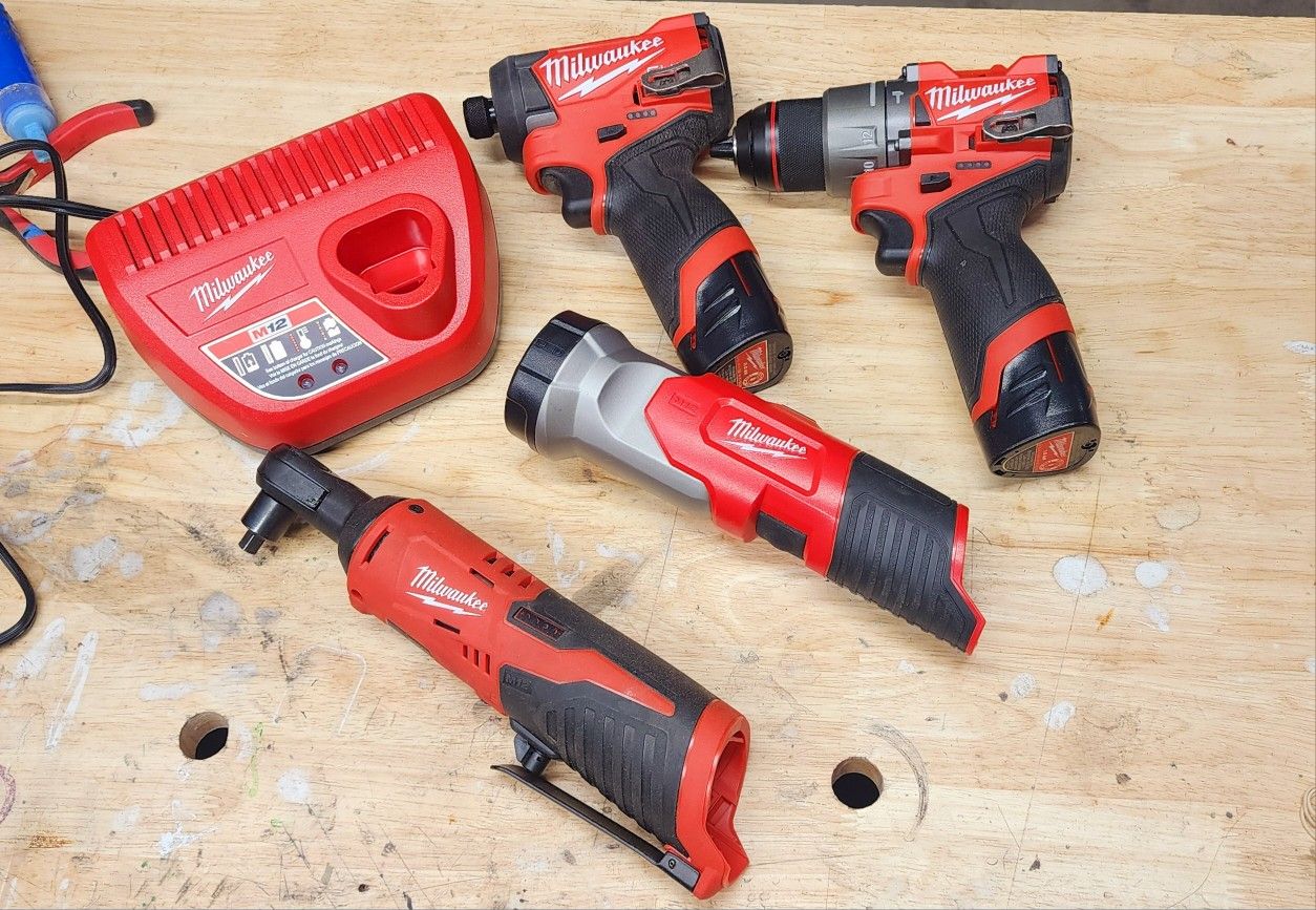 Milwaukee M12 Fuel 4 Piece Tool Set