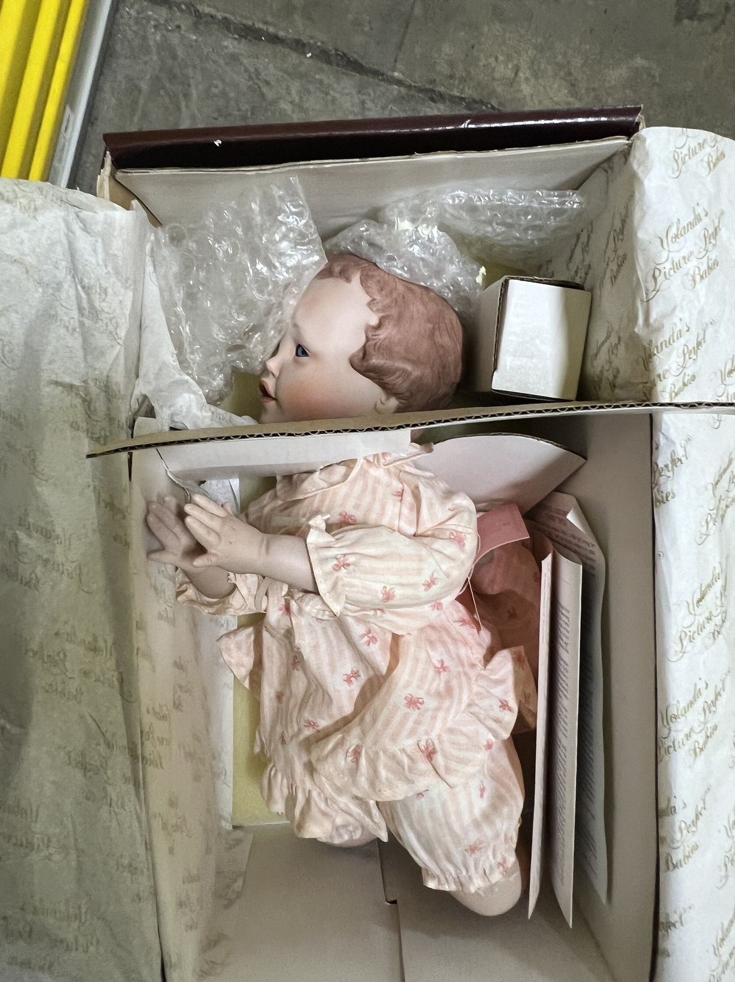 Vintage Knowles Porcelain Baby Doll With Papers