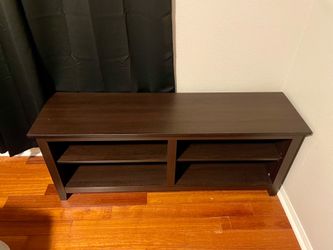 Dark Brown Wood TV Stand Media Console