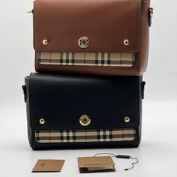 Natural leather crossbody handbag