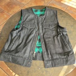  Black Denim Vest