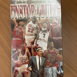 Unstopabulls VHS Seals Chicago Bulls Jordan Pippen Rodman