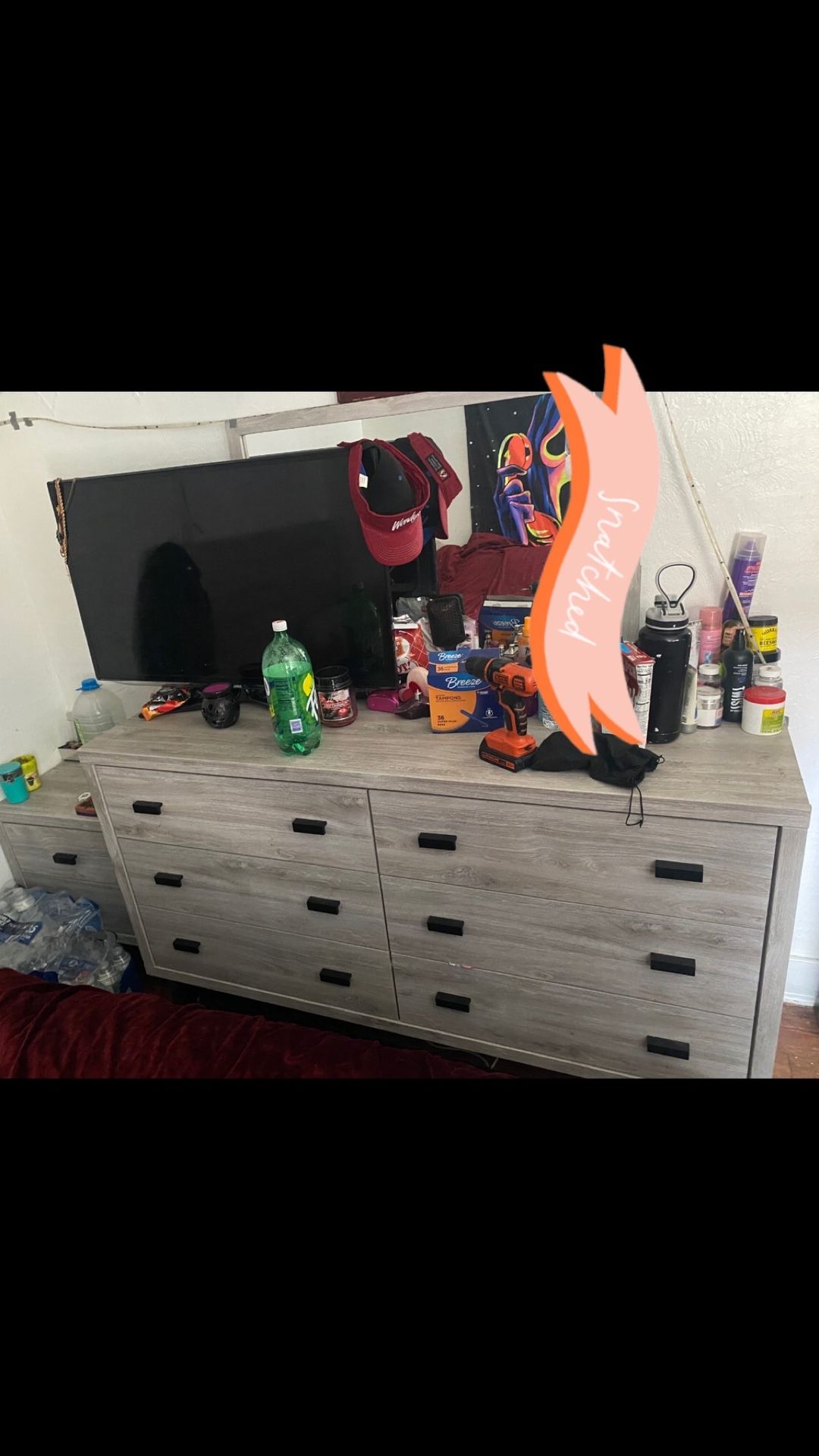 Bed Frame Mattress Dresser Mirror And Night Stand