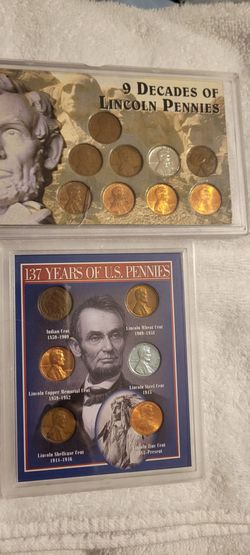 137 Years of U.S. Pennies Coin Collection Two  Sets!