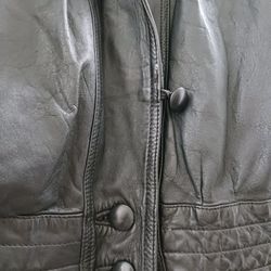Italian Leather Ladies bomber jacket 