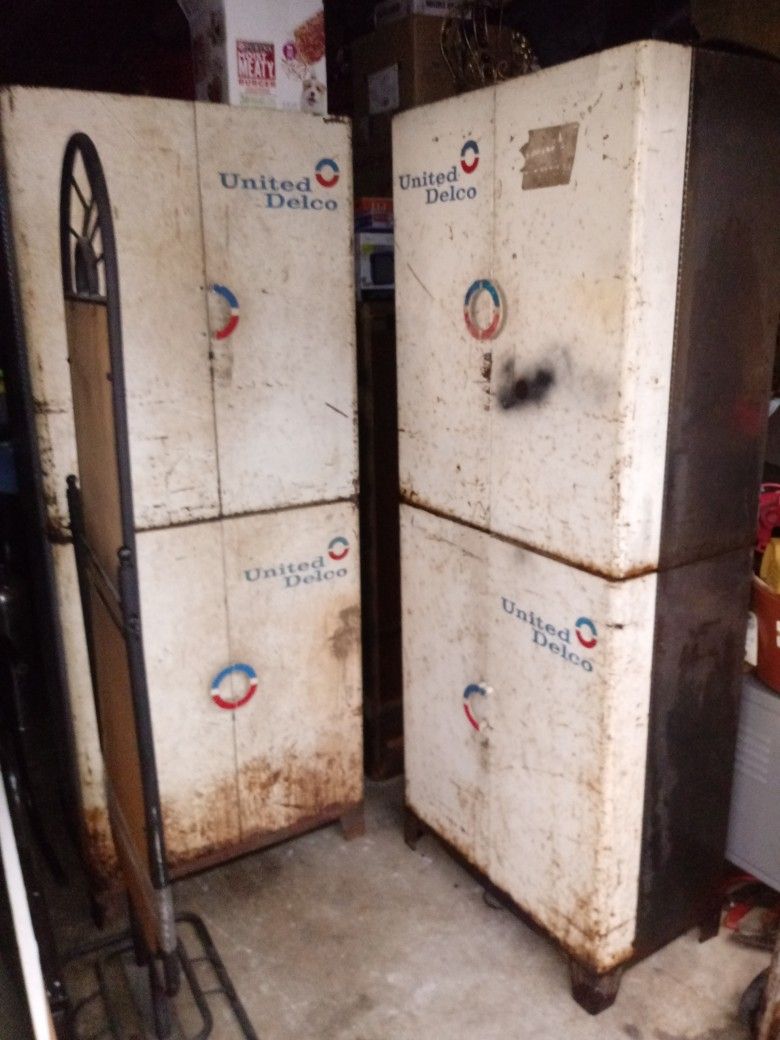AC DELCO tune up Cabinets From 1960s and 70s Era. Great Candidate For Restoration