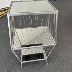 Glass Side Table 