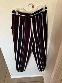 Black Striped Dress Pants