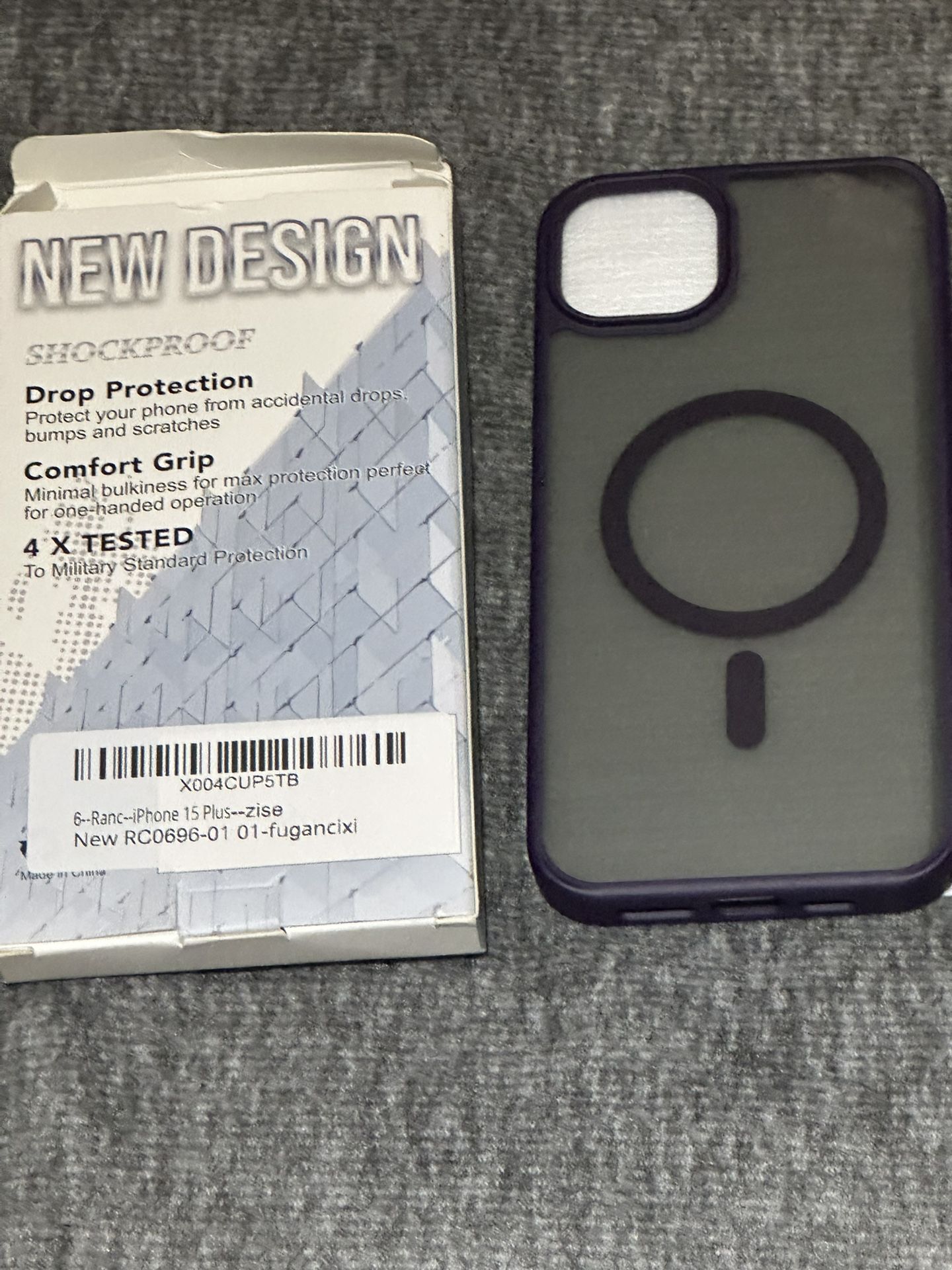 Purple Case for iPhone 15 Plus β Shockproof