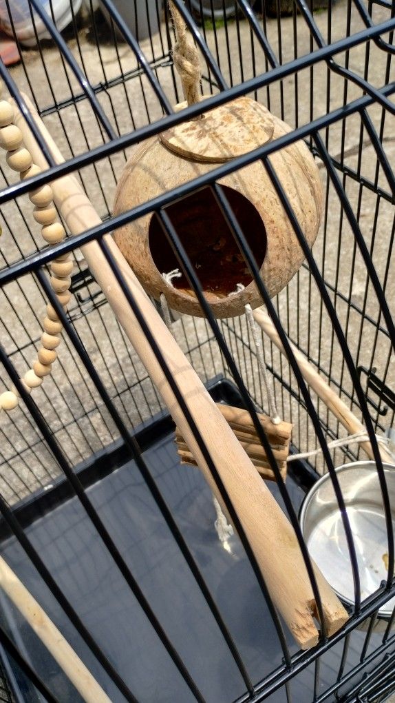 Birdcage For Small Birds And Large Birds Everything Has Been Cleaned Also Has A House For Breeding Need Gone ASAP