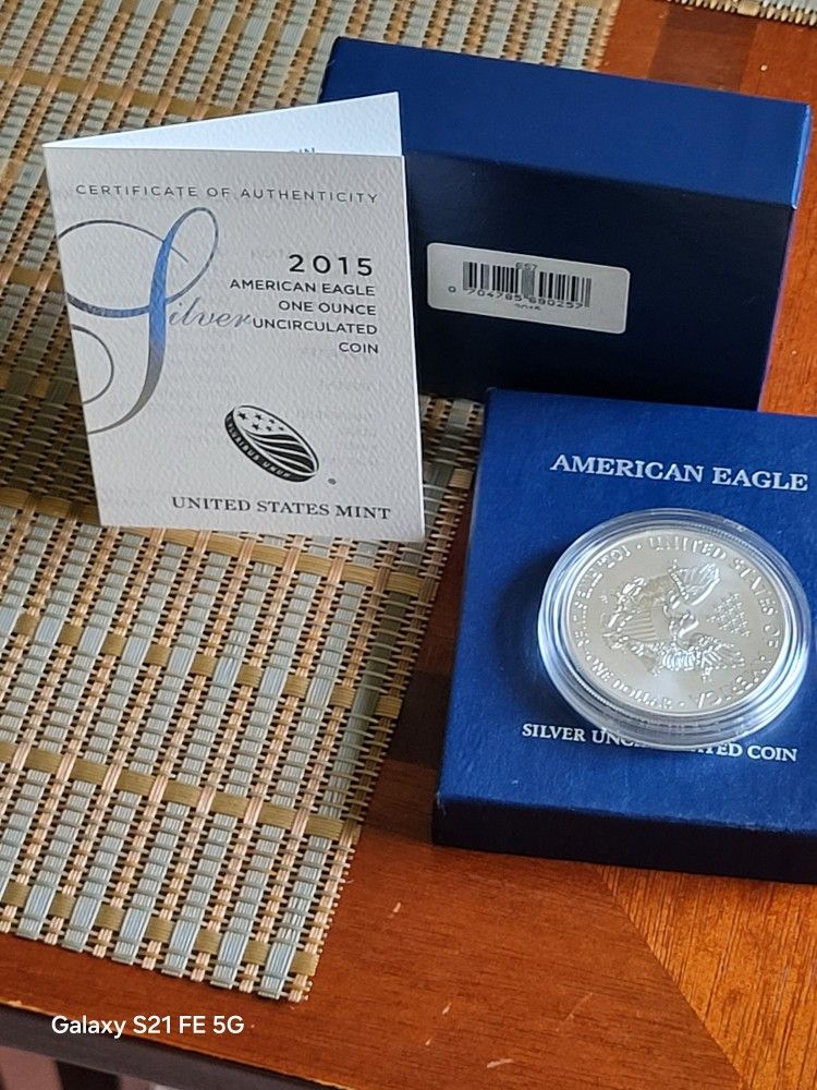 2015 SILVER EAGLE 1OZ DOLLAR MONEY