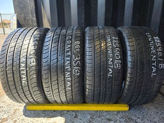 4 TIRES Staggered SET 255/35ZR18 AND 225/40ZR18  RUNFLATS CONTINENTAL PROCONTACT SSR  90% thread installed $320