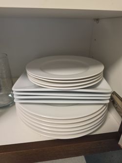 White dishes