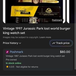 Vintage Burger King Watches & Vintage Trains