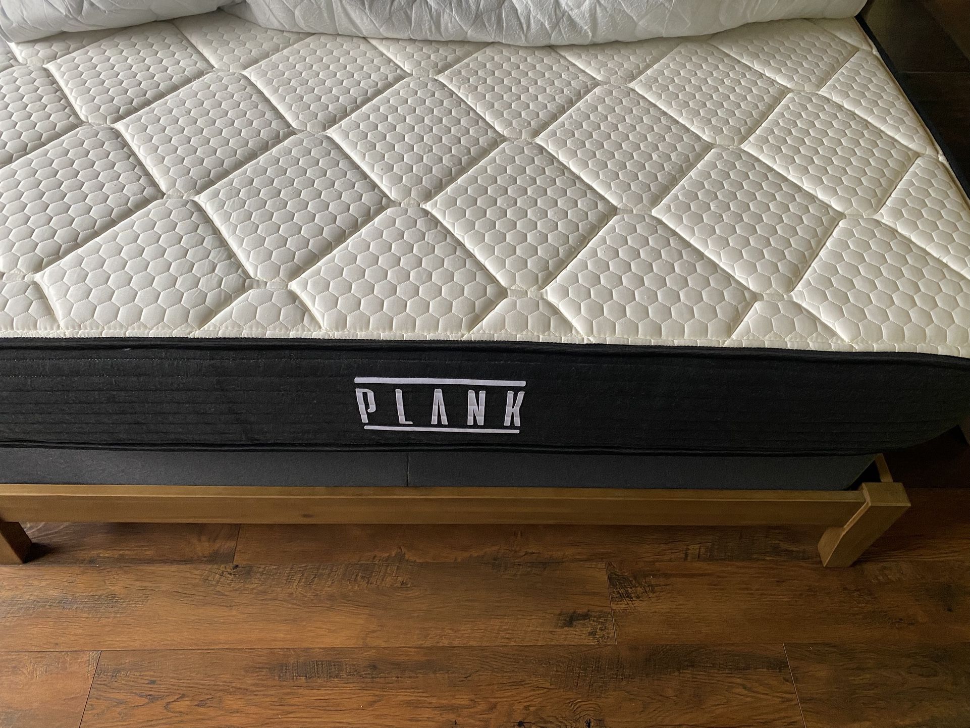 Queen Luxury Plank Mattress and Bed Frame