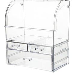 Acrylic Makeup Organizer With Kid 